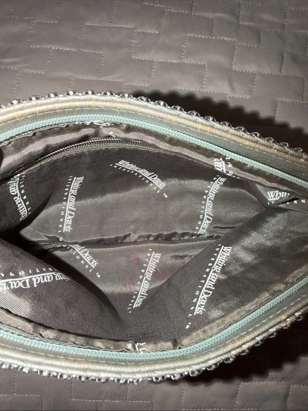 Whiting & Davis Vintage Silver Mesh Clutch Pouch